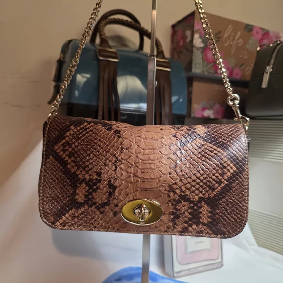 💥LOW START Coach Mini Ruby Python Crossbody - Picture 10 of 10